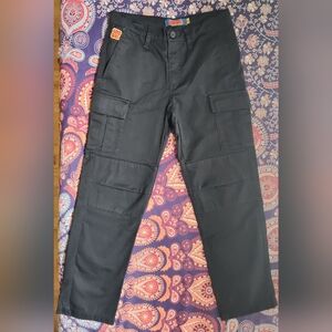 Empyre black cargo pants, kids size 25